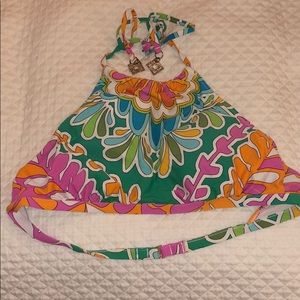 Trina Turk High Neck Bikini Halter Top